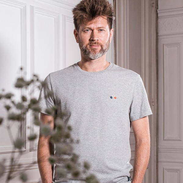 tee-shirt-baptiste gris chiné la gentle factory chez laurette 2
