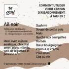 coffret 3 assaisonnement a tailler Ocni chez laurette marseille ail noir