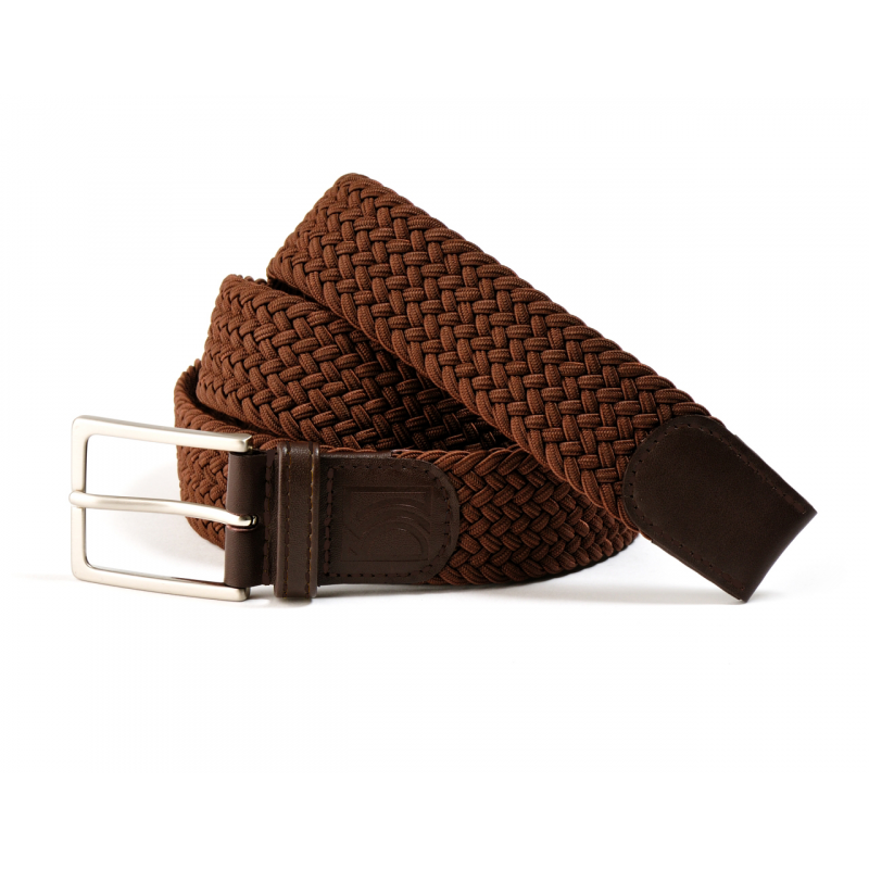 marron-ceinture-tressee-marron-foncee-elastique-b52 chez-laurette-concept-store-marseille-ceinture-le-chic-français