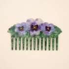 coucou-suzette-accessoire-accessory-cadeau-gift-tendance-mode-trendy-fashion-anniversaire-10-ans-peigne-comb-acetate-fleurs-flower-pensee-pansy-violet-purple-chez-laurette-conceptstore-marseille