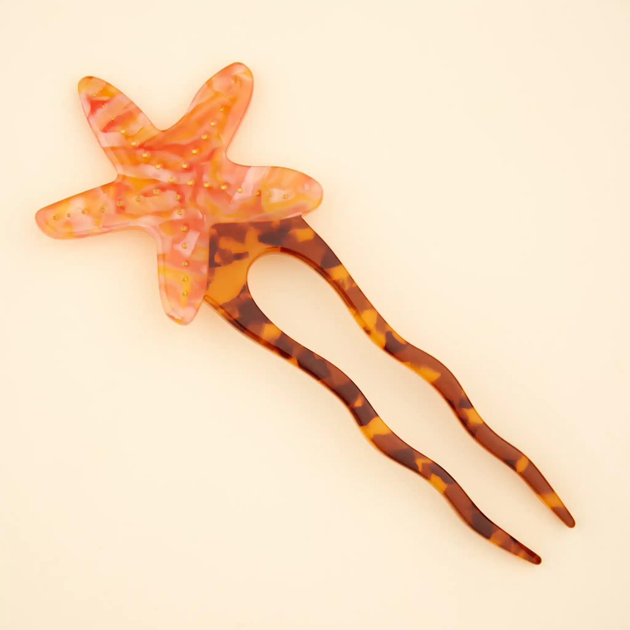 coucou-suzette-accessoire-accessory-cadeau-gift-tendance-trendy-fashion-ete-summer-plouf-splash-mer-sea-pic-cheveux-etoile-mer-starfish-orange-- chez-laurette-marseille-concepstore