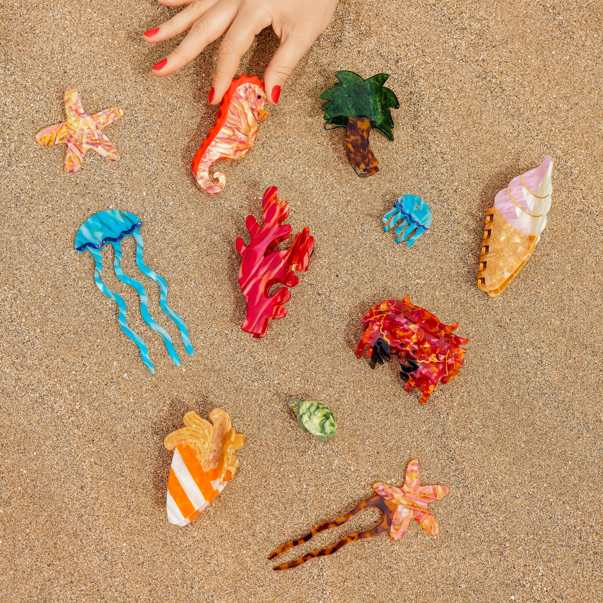 coucou-suzette-accessoire-accessory-cadeau-gift-tendance-trendy-fashion-ete-summer-plouf-splash-mer-sea-pince-cheveux-hair-corail-coral-red-porte-- chez-laurette-marseille-concepstore