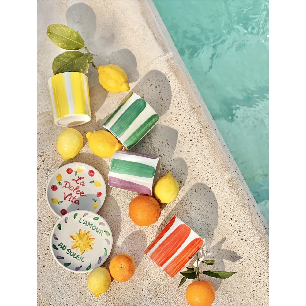 BOUGIE CÉRAMIQUE TOMATE & BASILIC chez laurette marseille conceptstore
