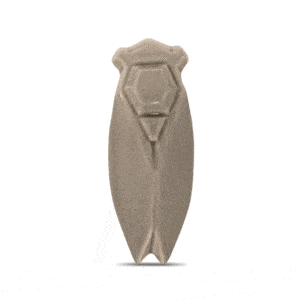 Cigale brillante en céramique - Taupe, M